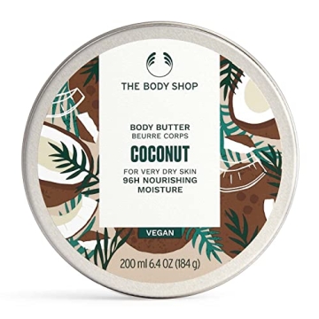 The Body Shop Coconut Body Butter – Nourishing & Moisturizing Skincare for Very Dry Skin – Vegan...