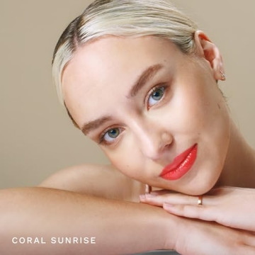 City Beauty City Lips Plumping Lip Gloss in Coral Sunrise - High-Shine Gloss for Fuller, Younger-Looking Lips | Hydrating & Smoothing Lip Treatment Hyaluronic Acid