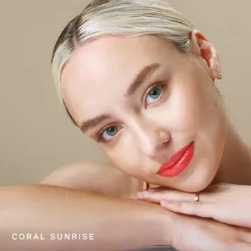 City Beauty City Lips Plumping Lip Gloss in Coral Sunrise - High-Shine Gloss for Fuller, Younger-Looking Lips | Hydrating & Smoothing Lip Treatment Hyaluronic Acid