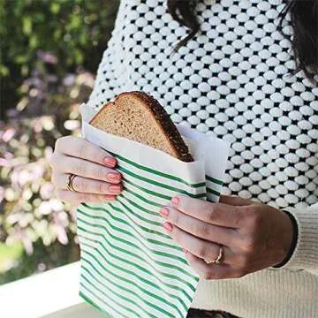 Lunchskins Eco-Friendly Sealable Sandwich Bags - 50 Pack