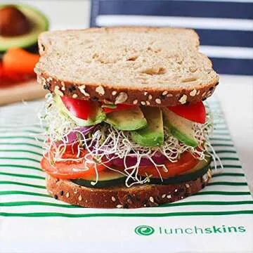 Lunchskins Eco-Friendly Sealable Sandwich Bags - 50 Pack