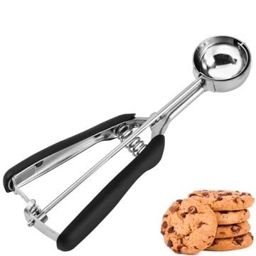 JUNADAEL J Small Cookie Scoop 1 Tbsp, Cookie Dough Scoop, 1 Tablespoon Cookie Scoop for Baking, Melo...