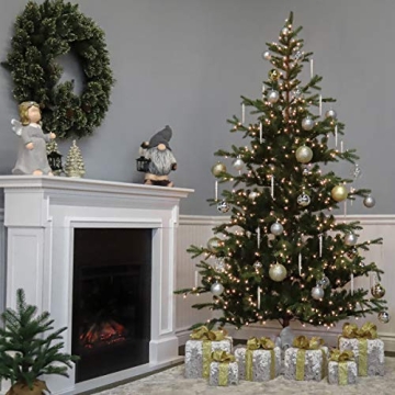 7.5 ft Norwegian Spruce Artificial Christmas Tree Lifelike Design