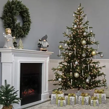 7.5 ft Norwegian Spruce Artificial Christmas Tree Lifelike Design