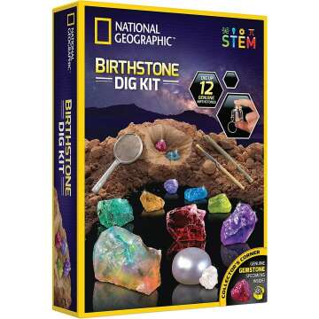 Birthstone Dig Kit - Uncover 12 Real Gemstones