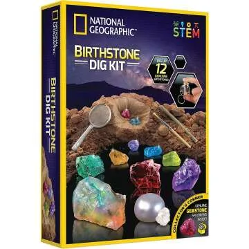Birthstone Dig Kit - Uncover 12 Real Gemstones