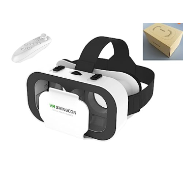 VR Headset for iPhone & Android with Controller, Universal Virtual Reality Goggles for Kids & Adults...