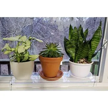 SupremeTech Hanging Acrylic Window Shelves - 55" Tall