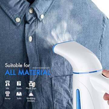 OGHom Steamer for Clothes Steamer, Handheld Garment Steamer 240ml Portable Clothing Steam Iron OGH-HL6