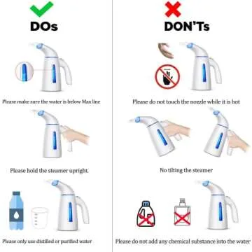 OGHom Steamer for Clothes Steamer, Handheld Garment Steamer 240ml Portable Clothing Steam Iron OGH-HL6