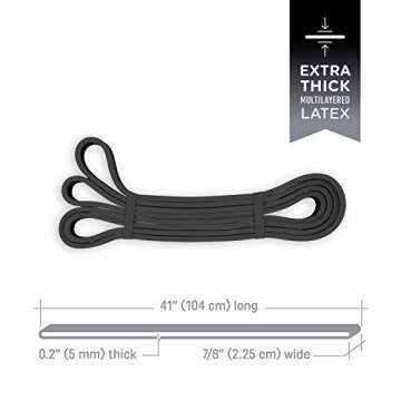 THE X BANDS Long Resistance Bands - Squat Bands - Booty Band - Pull Up Bands - Loop Bands - Fitness ...