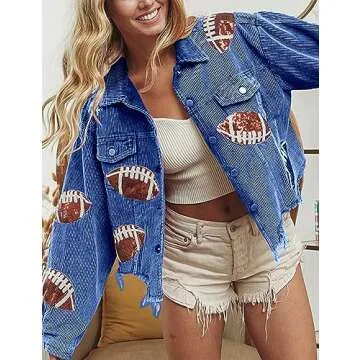 VAOYIU Women's Cropped Corduroy Jacket for Stylish Outings