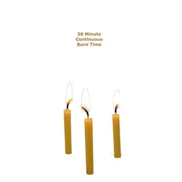 Beeswax Candle Works, 5-Inch Birthday Candles (Pack of 24) 100% USA Beeswax
