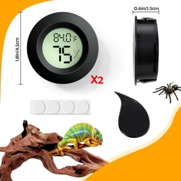 Top Reptile Thermometer and Humidity Gauge for Care