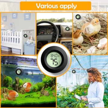 Top Reptile Thermometer and Humidity Gauge for Care