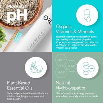 ORL Natural & Organic Toothpaste – Uniquely Formulated to Clean Your Mouth, Helps to Restore Your Mouth’s Natural Perfect pH - Fresh Mint