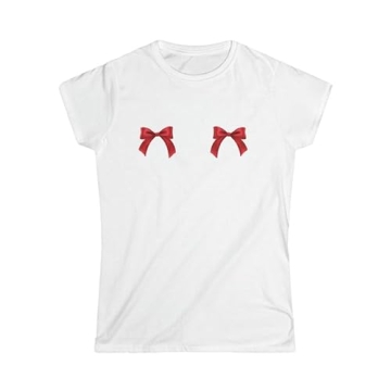 Stylish Women Y2K Bow Print Crop Top for Trendy Looks