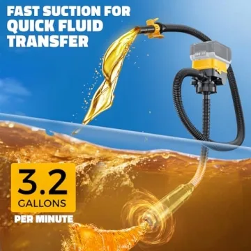 DIYtoolifz Fuel Transfer Pump with Auto-Stop and Hose