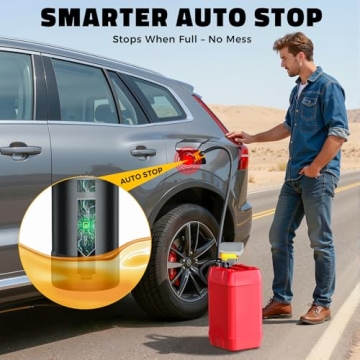 DIYtoolifz Fuel Transfer Pump with Auto-Stop and Hose