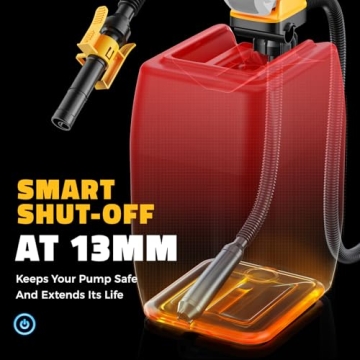 DIYtoolifz Fuel Transfer Pump with Auto-Stop and Hose