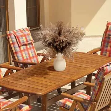 Janinka Dried Pampas Grass Decor - 100 Pcs 17 Inch Bundle