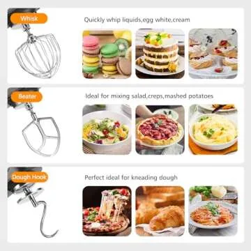 ZACME 7.4QT Stand Mixer for Large Batches of Dough