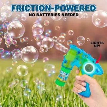 ArtCreativity Light Up Bubble Blaster Set for Kids