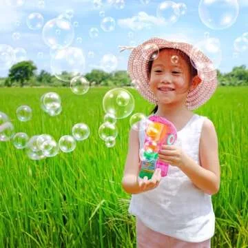 ArtCreativity Light Up Bubble Blaster Set for Kids