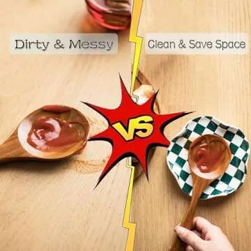 Miamolo Checkered Spoon Rest for Kitchen Counter, Cooking Spoon Holder for Stove Top, Large Utensil Spatula Rest Tray, Cute Kitchen Gadgets Gift for Housewarmings Weddings