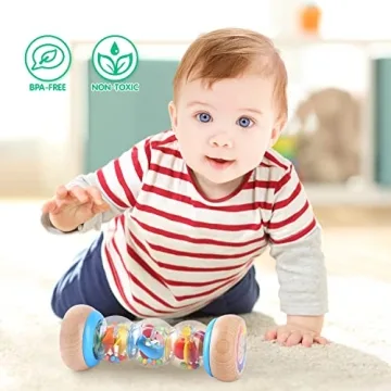 7-inch Wooden Rain Stick for Infants Sensory Play