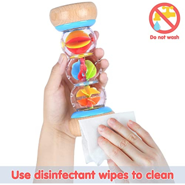 7-inch Wooden Rain Stick for Infants Sensory Play