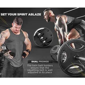 RDX Weight Lifting Belt Gym Fitness, Cowhide Leather, 4” 6” Padded Lumbar Back Support, 10 Adjustable Holes, Weightlifting Powerlifting Bodybuilding Deadlift Squat Workout Strength Training, Men Women