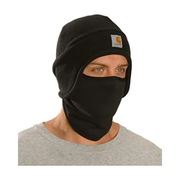 Carhartt Men's Fleece 2-In-1 Headwear,Black,One Size