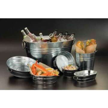 Durable Galvanized Steel Pail for All Occasions