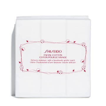 Shiseido Facial Cotton Pads - Includes 165 Squares - For Softener Application & Makeup Removal - 100...