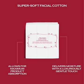 Luxurious Shiseido Facial Cotton Pads - 165 Soft Squares