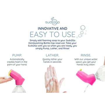 Suds2Go Refillable Caps - Portable Hand Washing Solution