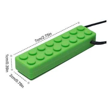 SLGOL Sensory Chew Necklaces for Kids - 5 Pack Bundle