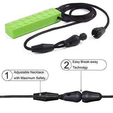 SLGOL Sensory Chew Necklaces for Kids - 5 Pack Bundle