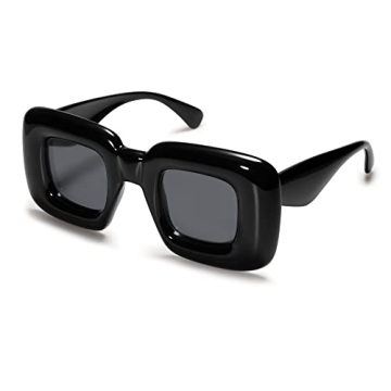 VANLINKER Trendy Chunky Retro Sunglasses for Everyone