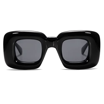 VANLINKER Trendy Chunky Retro Sunglasses for Everyone