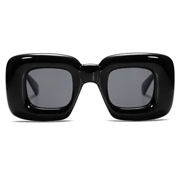 VANLINKER Trendy Chunky Retro Sunglasses for Everyone