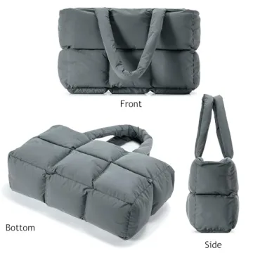 Herald Puffer Tote Bag for Women - Chic & Functional Handbag