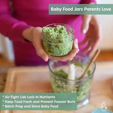 Sage Spoonfuls 12 Pack Glass Baby Food Jars 4oz With Lids