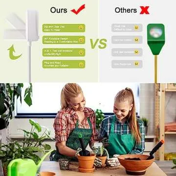 Liphontcta Soure Meter, 4-in-1 Soil Test Kit, Soil pH Meter, Soil Tester for Moisture Garden Sculpture Outdoor Decoration