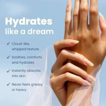 LONDONTOWN kur Whipped Cloud Hydrating, Moisturizing & Fast Absorbing Hand Cream, Vegan & Cruelty Free