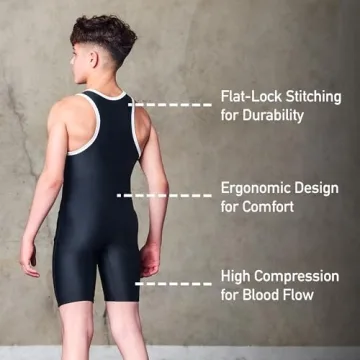 Elite Sports Kids Wrestling Singlet for Young Athletes