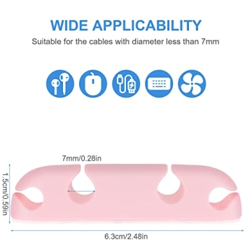 WLLHYF Cable Clips 3PCS Cord Wire Organizer for Home & Office