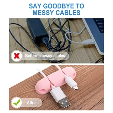 WLLHYF Cable Clips 3PCS Cord Wire Organizer for Home & Office