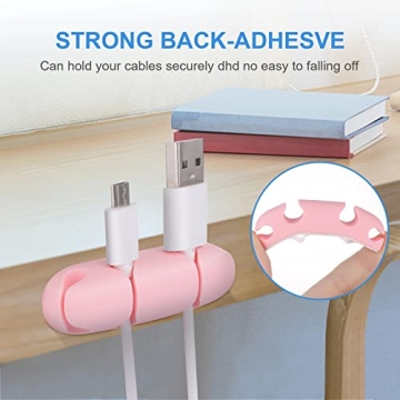 WLLHYF Cable Clips 3PCS Cord Wire Organizer for Home & Office